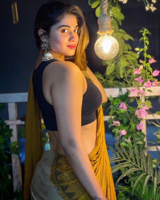 shivani narayanan hot in saree