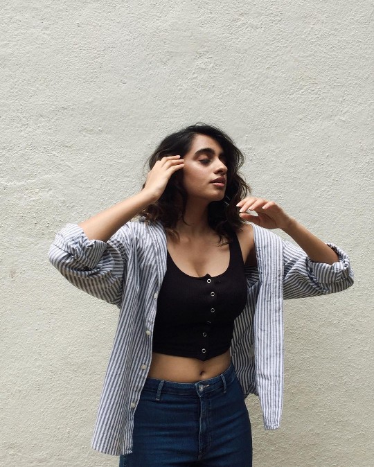 Manasa chowdary hot Manasa chowdary sexy in black top red jacket
