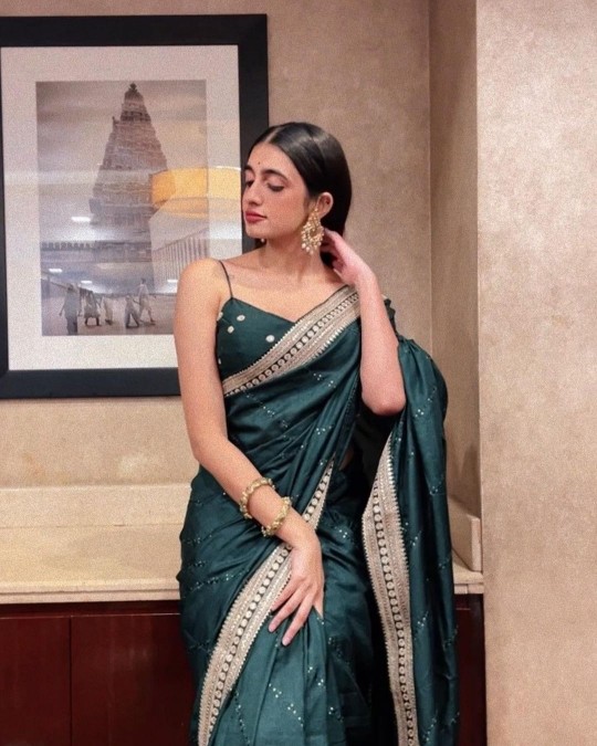 Manasa chowdary hot Manasa chowdary in green saree